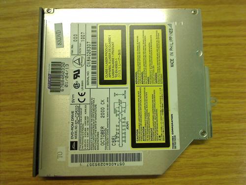 DVD-ROM Drive Drive SD-C2502 innl. Bezel & Holders Gericom Overdose S 2200C