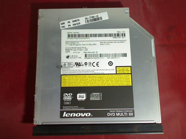 DVD Burner AD-7710H with Bezel & Fixing Lenovo L520 7859-52G