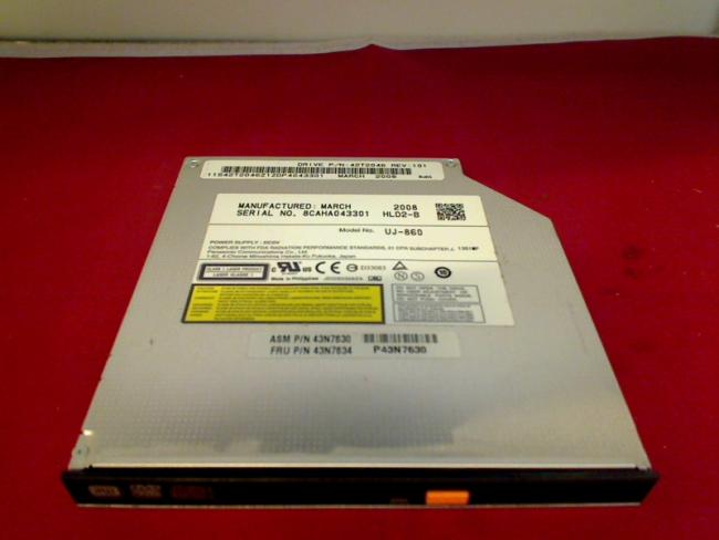 DVD Burner UJ-860 IDE with Bezel & Fixing Lenovo 3000 N100