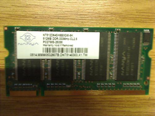 512 MB DDR-333MHz PC2700 Fujitsu Siemens Amilo A1667G