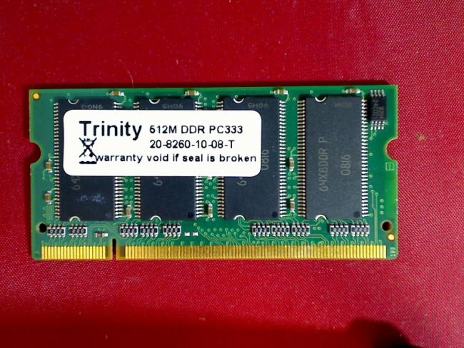 512MB DDR PC333 SODIMM Ram Memory Memory Gericom Masterpiece 2440 XL