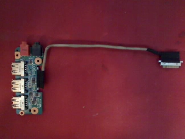 Audio Sound USB Port 3-Fach Board & Cables Sony PCG-3J1M VGN-FW54M