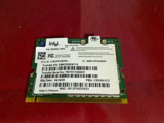 Wlan W-Lan WiFi Card Board Module board circuit board Toshiba Pro L10