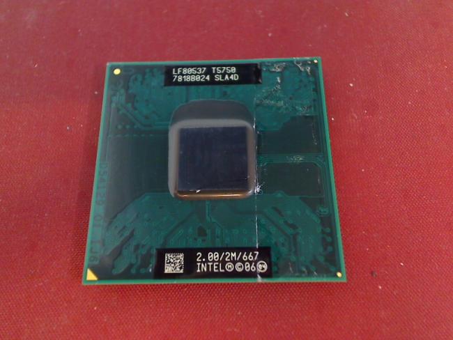 2 GHz Intel Core 2 Duo T5750 CPU Prozessor Medion akoya MD96970