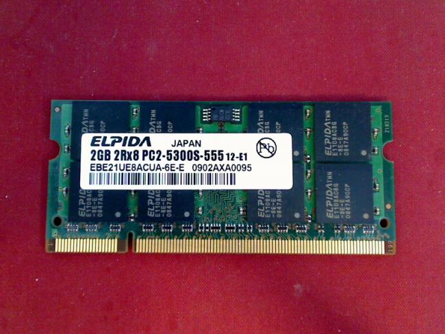 2GB PC2-5300S ELPIDA SOSIMM Ram Memory Medion MD96780 WIM2150