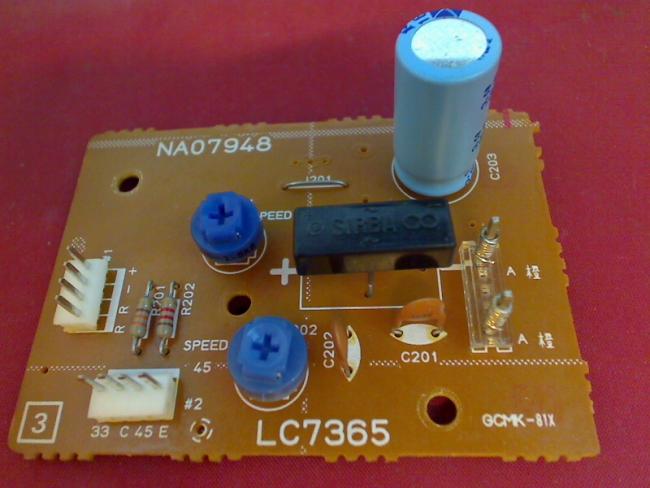 Motorsteuerung circuit board Board NA07948 LC7365 Yamaha Plattenspieler P-05