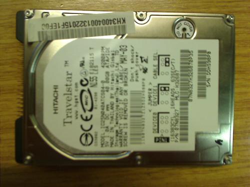 40GB HDD Hitachi IDE 2.5" Acer TravelMate 800LCi ZG1S