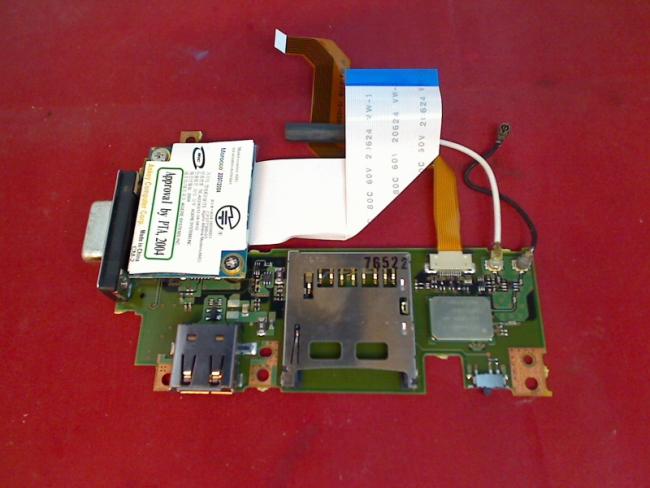 VGA USB SD Card Reader Modem Board & Cables Fujitsu Lifebook P1510 WB2