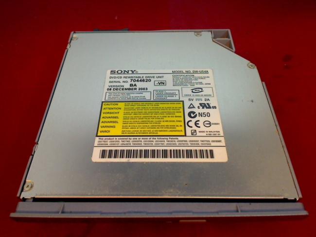DVD/CD Burner DW-U54A with Fixing & Bezel Sony PCG-8P1M PCG-GRT996VP