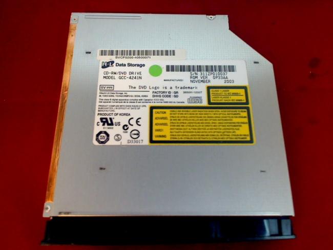 CD-RW/DVD Drive GCC-4241N with Bezel & Fixing FS AMILO M7400