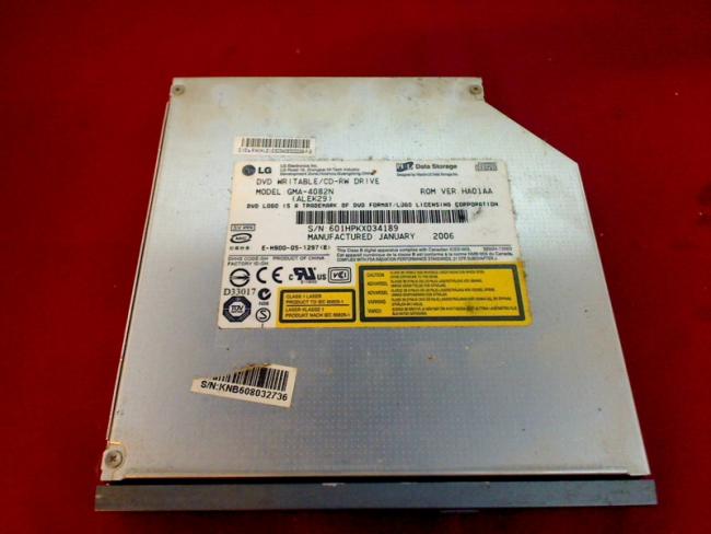 DVD Burner GMA-4082N IDE with Bezel & Fixing Medion MD97300 MAM2120