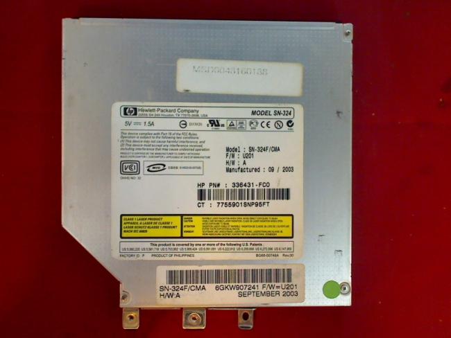 DVD-ROM & CD-R/RW SN-324 IDE with Fixing none Bezel HP ZE4300 ze4356ea