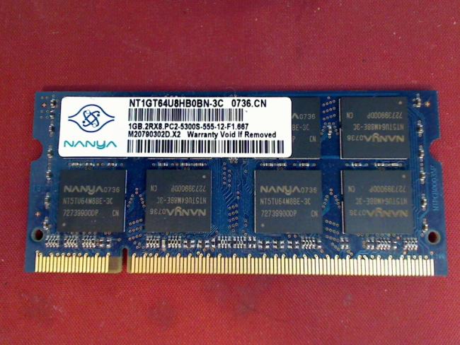 1GB DDR2 PC2-5300S NANYA SODIMM Ram Memory Fujitsu Xi 2528