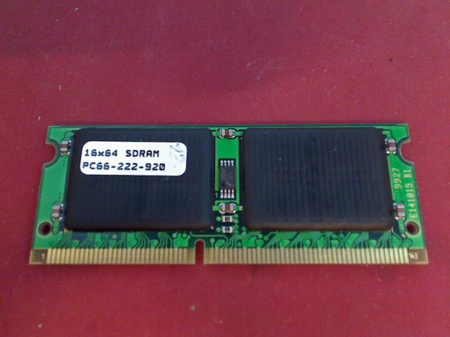 16x64 SDRAM PC66-222-920 SODIMM Ram Memory IBM ThinkPad 600 Type 2645