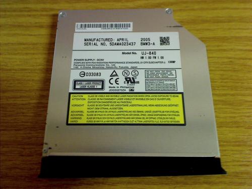 DVD Burner Drive IDE UJ-840 incl. Bezel from Medion MD95800 WIM2070