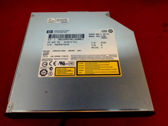 DVD Burner GSA-T10N with Bezel & Fixing HP Compaq nx7400
