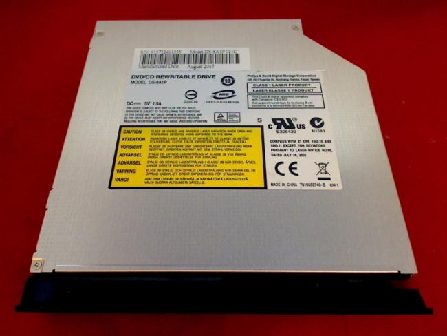 DVD Burner DS-8A1P IDE with Bezel & Fixing Terra Mobile 2103 M66SE