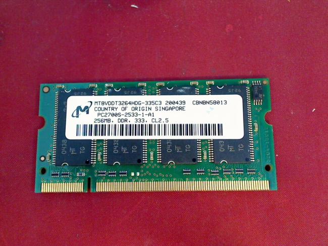 256MB DDR 333 PC2700S MT SODIMM RAM Memory Siemens LifeBook C1110