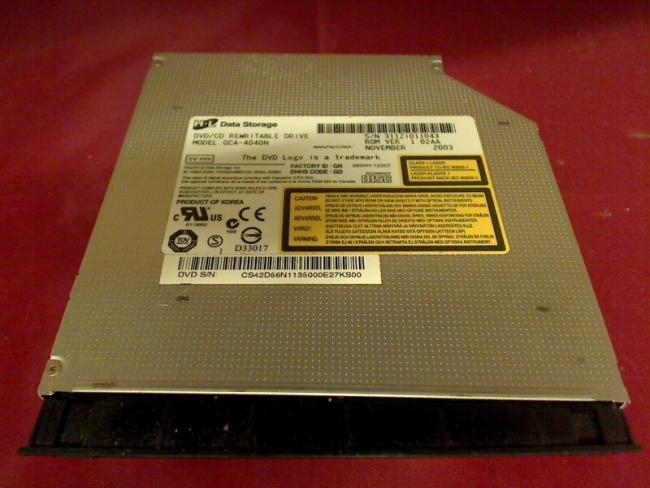 DVD Burner GCA-4040N IDE with Bezel & Fixing Fujitsu AMILO M7400 (1)