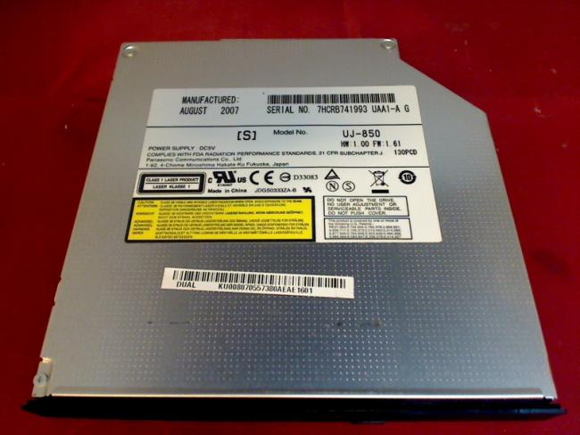 DVD Burner UJ-850 IDE Mit Bezel & Fixing Acer Aspire 5715Z (1)