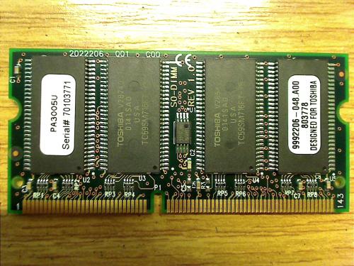 Ram Memory SD Dimm Toshiba 4000CDT PA1273E
