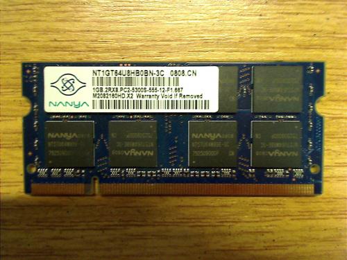 1GB Ram PC2-5300 Nanya Samsung NP-R40
