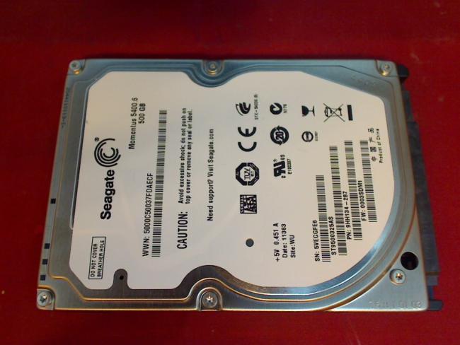 500GB Seagate ST9500325AS 2.5\" SATA HDD Festplatte Medion MD97470 P7610 (1)