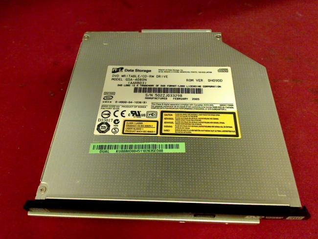 DVD Burner GSA-4080N IDE with Bezel & Fixing Acer Aspire 1800