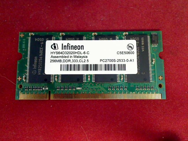 256MB DDR 333 SODIMM Infineon Ram Memory Memory Acer Aspire 1800