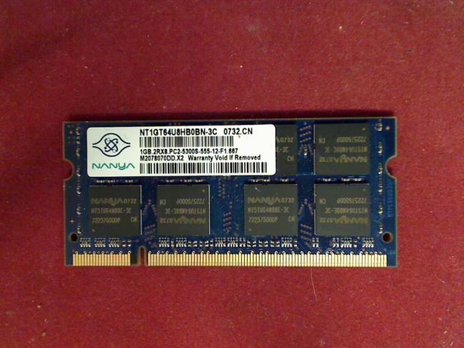 1GB DDR2 PC2-5300S NANYA SODIMM Ram Memory Dell D430 PP09S