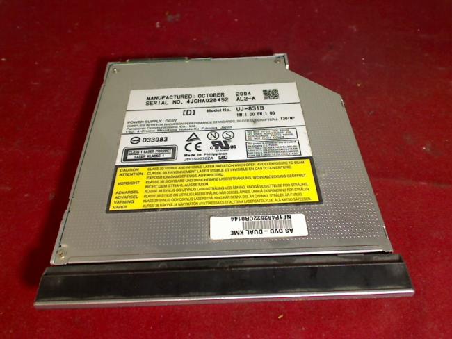 DVD Burner UJ-831B with Bezel & mounting frames & Adapter Asus Z7000 Z7730R