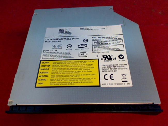 DVD/CD Burner DS-8W1P IDE with Bezel & Holders Dell Inspiron 1525 PP29L