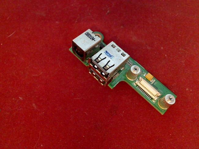 Power mains USB socket Port Board circuit board Dell Inspiron 1525 PP29L