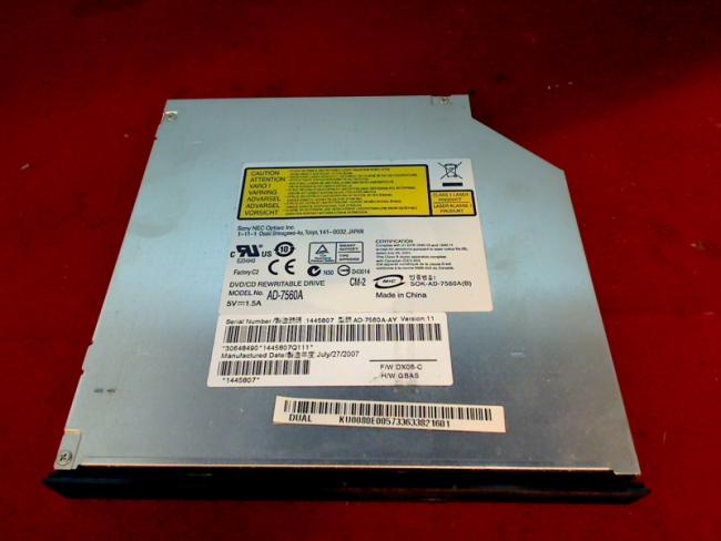 DVD Burner AD-7560A IDE with Bezel & Fixing Acer 7520G ICY70 (4)