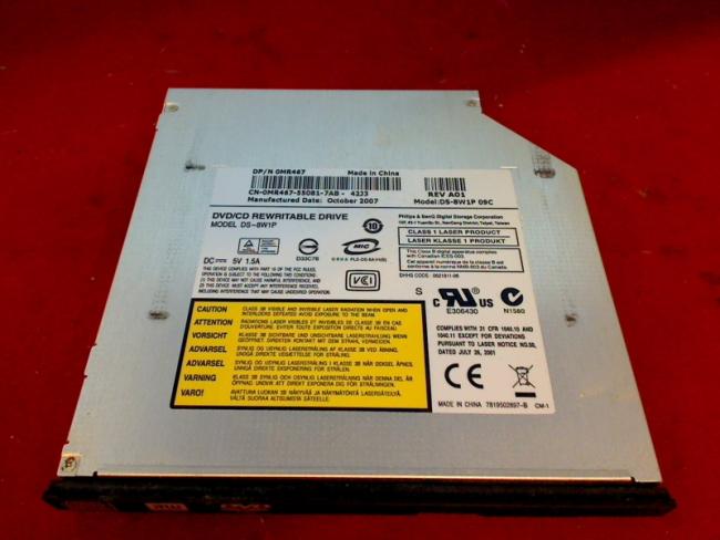 DVD Burner DS-8W1P with Bezel & Fixing Dell 1500 PP22L