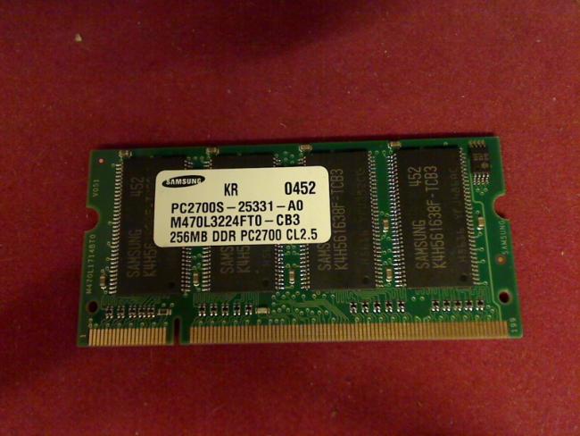 256MB DDR PC2100S Samsung SODIMM Ram Memory Acer Aspire 1360 MS2159