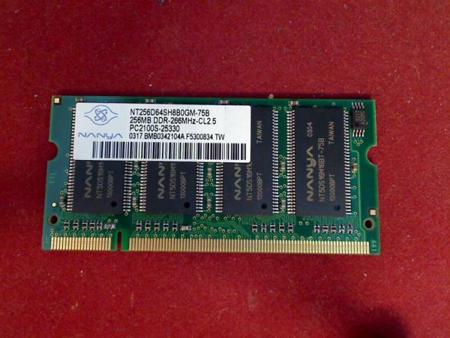 256MB DDR PC2100S Nanya SODIMM Ram Memory Terra 1555 MS2137