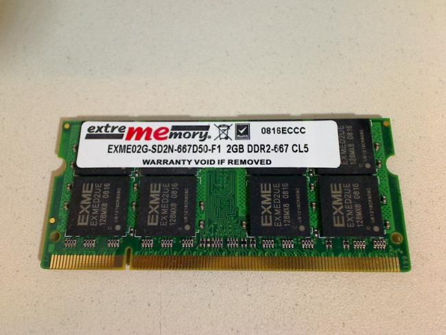 2GB DDR2-667 SODIMM Ram Memory Memory MSI GX600 MS-163A