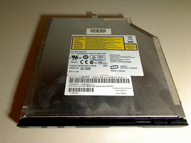 DVD Burner AD-7530B IDE with Bezel & Fixing MSI GX600 MS-163A