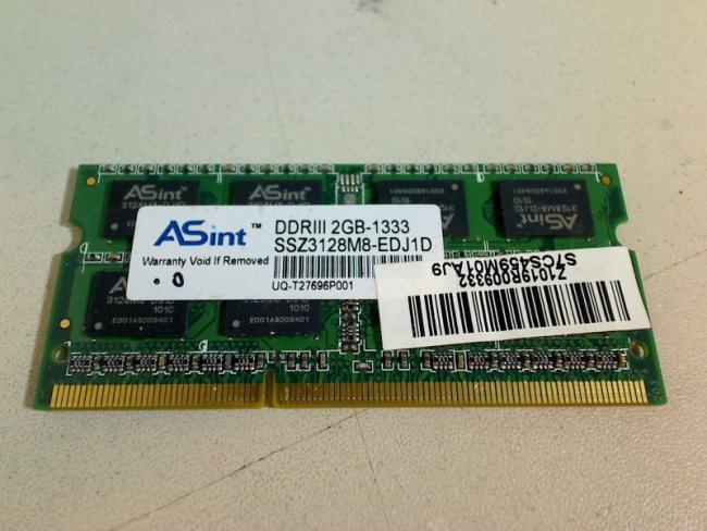 2GB DDR3 1333 ASint SODIMM Ram Memory MSI CX620 MX MS-1688