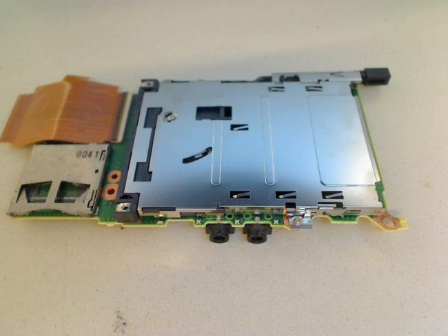SD PCMCIA Card Reader Audio Board & Cables Fujitsu Lifebook S760