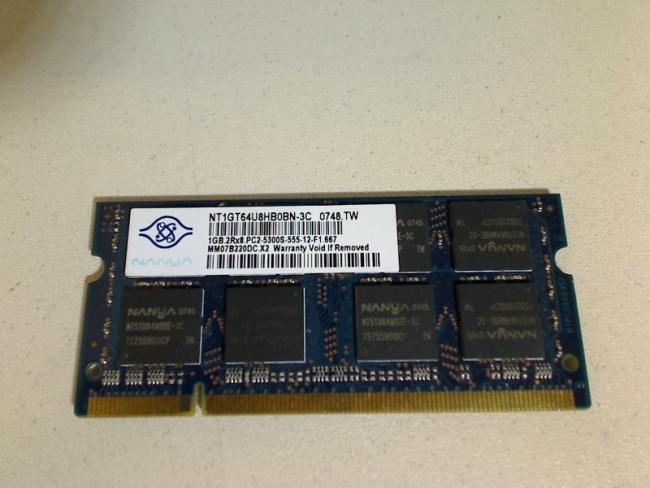 1GB DDR2 PC2-5300S NANYA SODIMM Ram Memory FS Pi1556 P53IN0