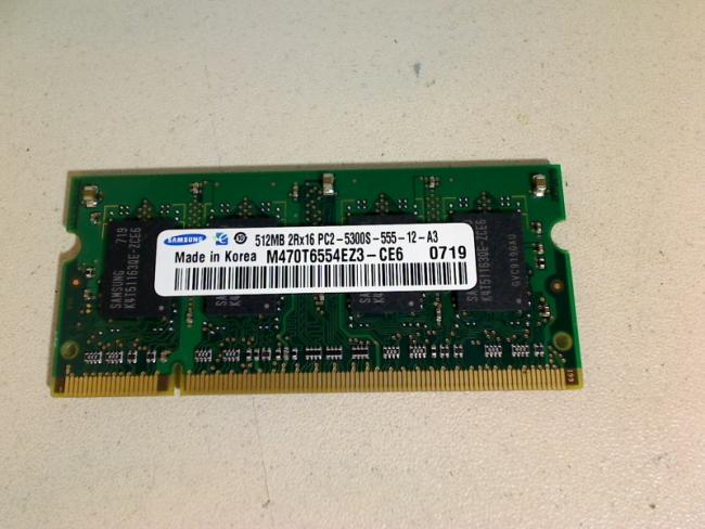 512MB DDR2 PC2-5300S Samsung SODIMM RAM Arbeitspeicher RM ECOQUIET 2