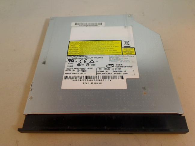 DVD Burner AD-7540A with Bezel & Fixing Fujitsu Pa 1510 (1)