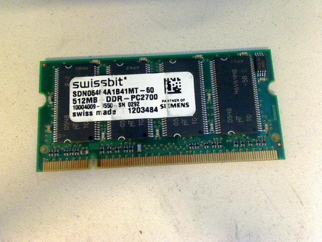512MB DDR PC2700 SODIMM Swissbit RAM Medion MD95300 (2)