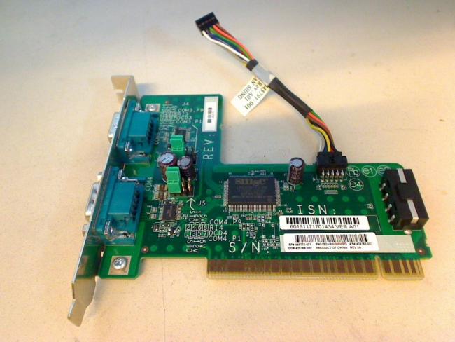 2Port Powered Serial seriell Port PCI Karte 445775-001 Dell Studio XPS 8100