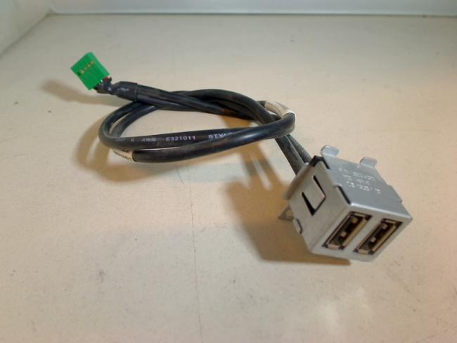 USB Port 2-Fach Panel Board mit Kabel Cable Dell Studio XPS 8100