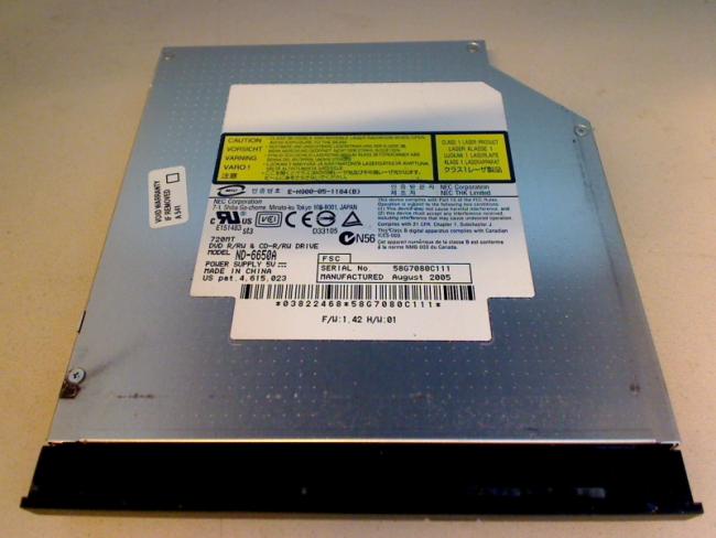 DVD Burner Writer ND-6650A Bezel & Fixing Fujitsu Amilo 1667G (2)