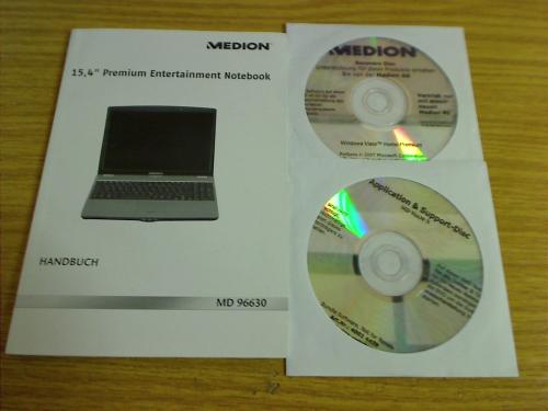 Recovery DVDs & Handbuch for Medion MD96630