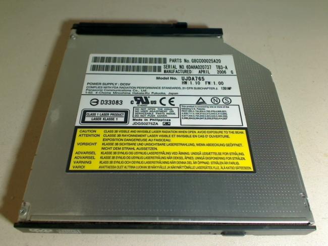 DVD ROM CD Burner UJDA765 Bezel & Fixing Toshiba Tecra S3